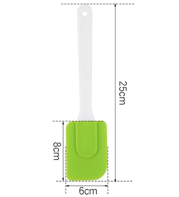 Les ensembles de spatule de silicone de FDA avec le patone fait sur commande de poignée en plastique colorent disponible