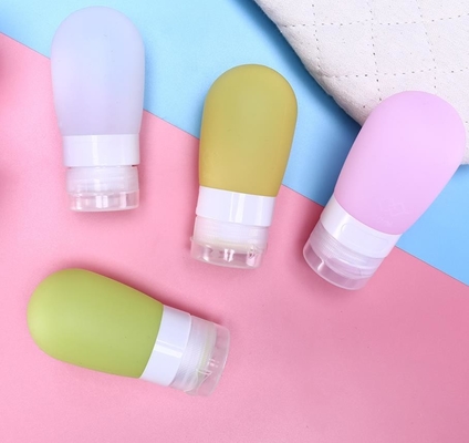 Forme de boule de sphère de bouteille d'emballage de voyage de silicone de la ligne aérienne 100ml de beauté