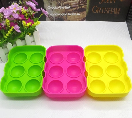 Moules de boule de glace de silicone de Colorfull, fabricant FDA 18*12.5*4.8cm de boule de glace de silicone