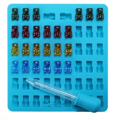 Moules gommeux de chocolat de silicone de gemme, nouveauté de plateaux de moule de chocolat