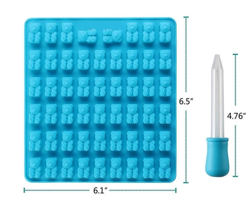 Moules gommeux de chocolat de silicone de gemme, nouveauté de plateaux de moule de chocolat
