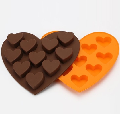 Le chocolat fait sur commande en forme de coeur de FDA moule la température ambiante de -40~230°C