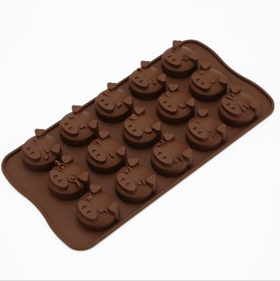 Le chocolat en plastique animal de silicone moule le professionnel résistant à la chaleur d'outil