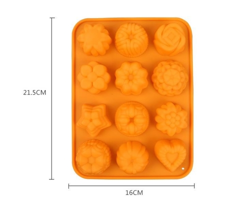 Le glaçon de silicone de cocktail de fleur moule décoratif 87g léger
