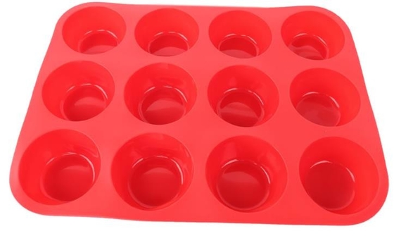 12 poids net rapide de la libération 165g de moule à hautes températures de silicone de cavité empilable