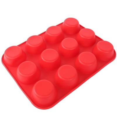 12 poids net rapide de la libération 165g de moule à hautes températures de silicone de cavité empilable