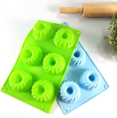 Le gâteau léger de silicone moule Deshwasher non déformé lavable