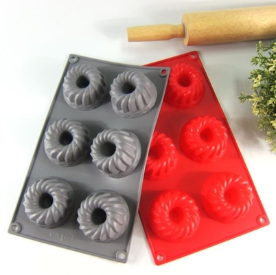 Le gâteau léger de silicone moule Deshwasher non déformé lavable
