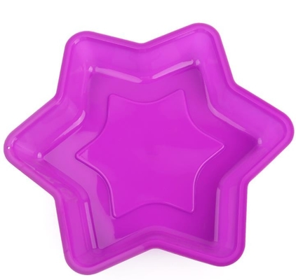 Le plateau de cuisson de silicone de catégorie comestible, silicone Bakeware moule le Hexagram conçoivent en fonction du client