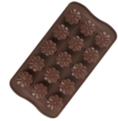 Le chocolat en plastique dur de Noël de fleur moule insipide sûr de nourriture