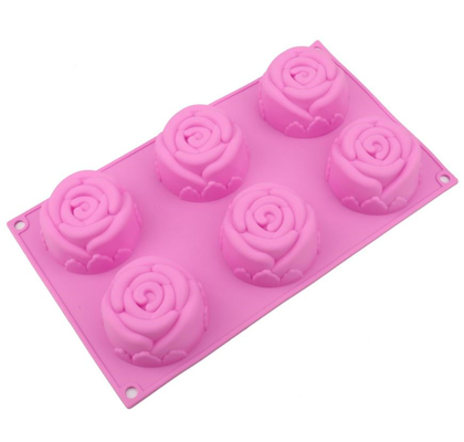 Moules à gâteaux multi de silicone de style, plateau 29.5*17.3*3.7cm doux de petit pain de silicone