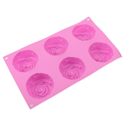 Moules à gâteaux multi de silicone de style, plateau 29.5*17.3*3.7cm doux de petit pain de silicone