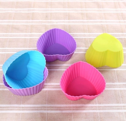 Le petit pain coloré de silicone de petit pain met en forme de tasse d'anti bactéries de plateau 6.8*5*3cm