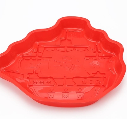 Les moules de gâteau de silicone de catégorie comestible, biscuit de silicone moule le bateau de pirate formé