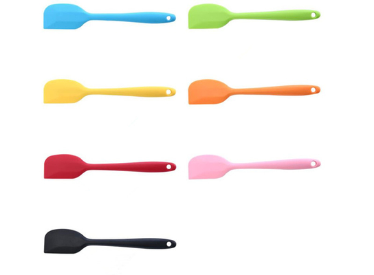 Le long feu vif matériel non néfaste mince de spatule de cuillère de silicone de cuisson