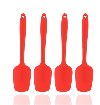 Biens réglés encochés de mini de silicone spatule en caoutchouc de cuillère pour la cuisson