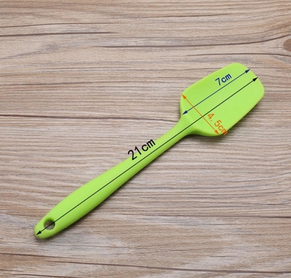Biens réglés encochés de mini de silicone spatule en caoutchouc de cuillère pour la cuisson