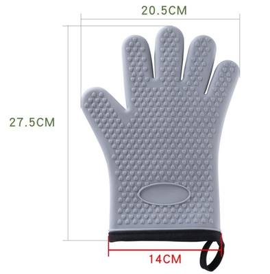 Gants de BBQ de silicone de boulangerie, gants flexibles en caoutchouc de silicone pour griller