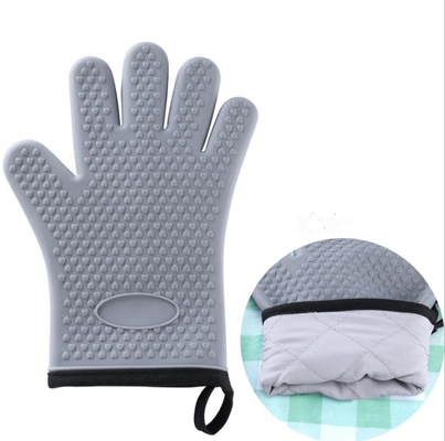 Gants de BBQ de silicone de boulangerie, gants flexibles en caoutchouc de silicone pour griller