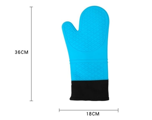 Coton imperméable de gants de main de silicone à l'intérieur de la protection de main d'isolation thermique
