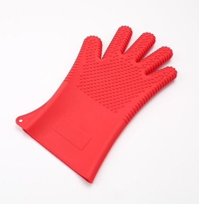 Conception de grande taille de styles de doigt de FDA cinq de gants de main de silicone pour la cuisson