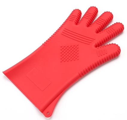 Conception de grande taille de styles de doigt de FDA cinq de gants de main de silicone pour la cuisson