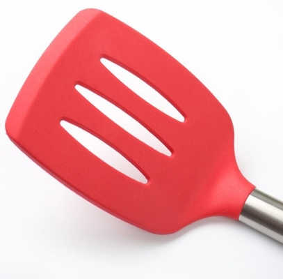 le silicone de catégorie comestible de main de l'acier inoxydable 201 a rainé Turner faisant cuire l'outil