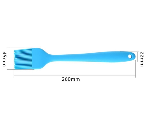 Pleine brosse de cuisson de silicone de catégorie comestible de grandes tailles avec l'insde en nylon