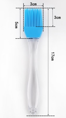 Brosse en plastique transparente de petite taille de cuisson de silicone de catégorie comestible de poignée