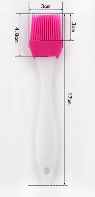 Brosse en plastique de cuisson de silicone de catégorie comestible de poignée de surface de petite taille de Sandy