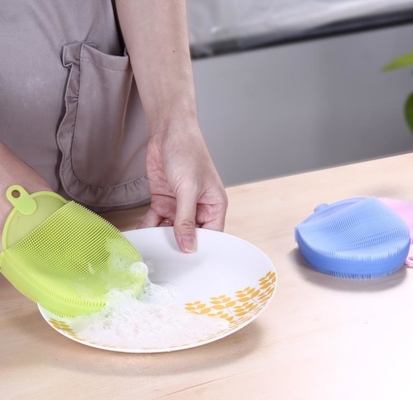 Le lavage de silicone de catégorie comestible balaye des outils de cuisine dans la forme ovale