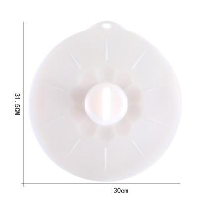 Couvercle standard de couverture de cuvette de conservation des aliments de silicone de catégorie comestible de tailles de XL