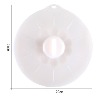 Couvercle standard de couverture de cuvette de conservation des aliments de silicone de catégorie comestible de tailles moyennes