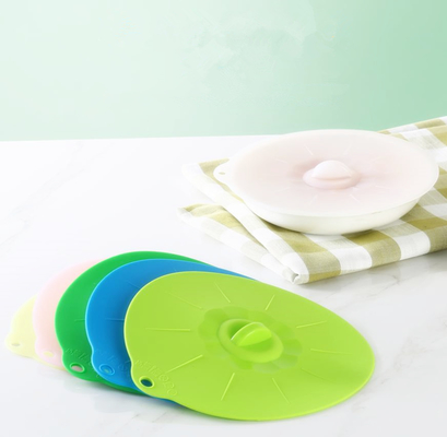 Couvercle standard de couverture de cuvette de conservation des aliments de silicone de catégorie comestible de tailles moyennes