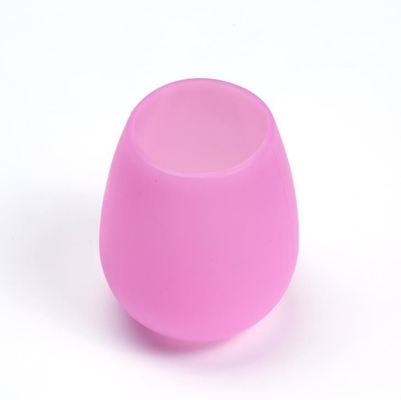 Tasse réutilisable de vin de silicone de FDA de tasse de vin avec l'impression faite sur commande de logo disponible