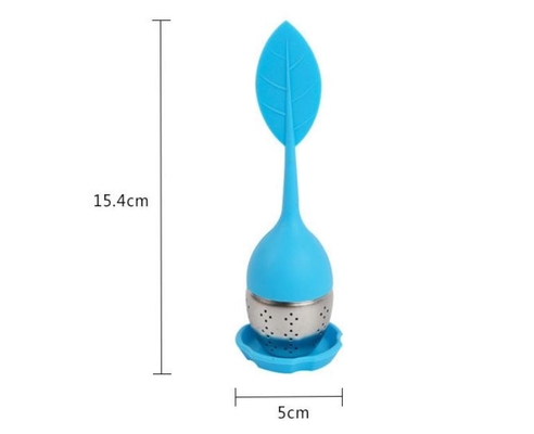 Silicone mignon de FDA de forme de feuille d'infuser de thé de silicone d'infuser libre de thé de BAP