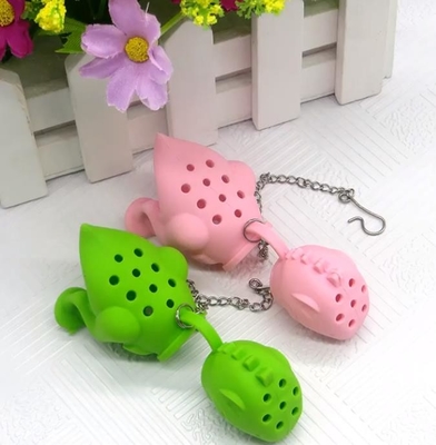 Le dinosaure a formé le sachet à thé libre de silicone de la conception BPA FDA avec le paquet de boîte