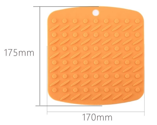 La cuisine ronde de silicone de points de nouveauté usine anti décoratif libre du glissement BPA