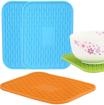 Outils de cuisine de silicone de rectangle, isolation thermique de tapis d'aliment pour bébé de silicone