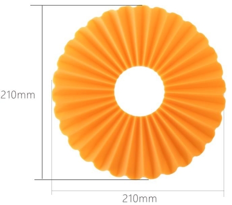 Outils ondulés de cuisine de silicone, silicone rond Placemats non glissant