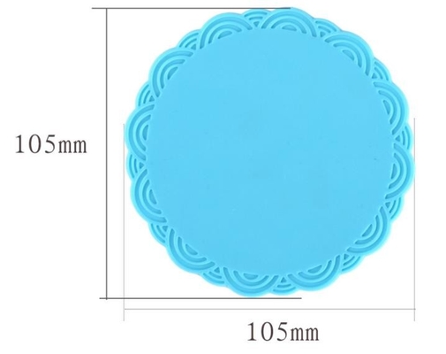 Glissement réglé de forme ronde de silicone d'ODM d'OEM d'ustensile coloré de cuisine anti