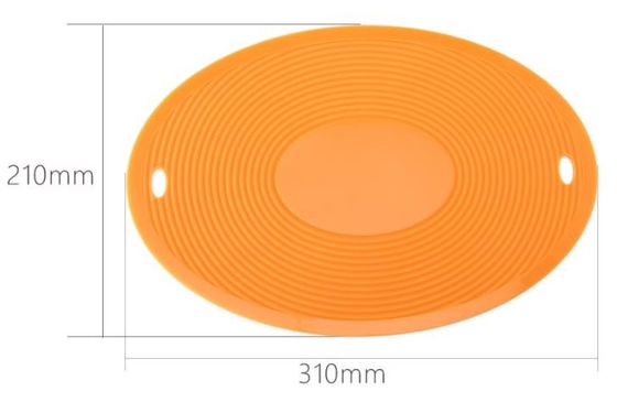 La grande cuisine de silicone de taille usine l'enfant appliqué par famille ovale de maison de forme favorable