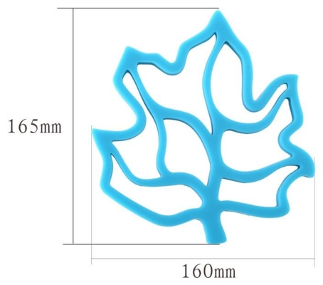 Plastique dur de conception de cavité de produits de vaisselle de cuisine de silicone de forme de feuille