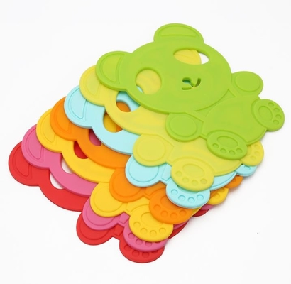 Outils de cuisine de silicone d'ours, enfants isolés résistants à la chaleur de tapis de Tableau librement