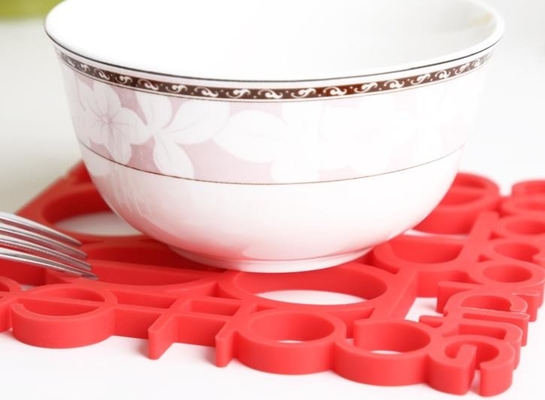 La cavité numérote des produits de cuisine de silicone, forme de place de plat de Placemat de silicone