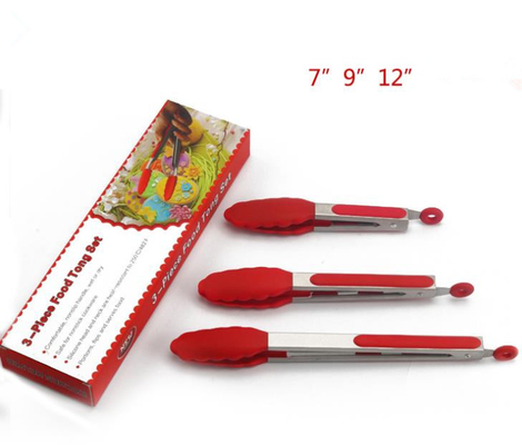 La cuisine professionnelle durable de silicone usine le nettoyage facile de trois morceaux