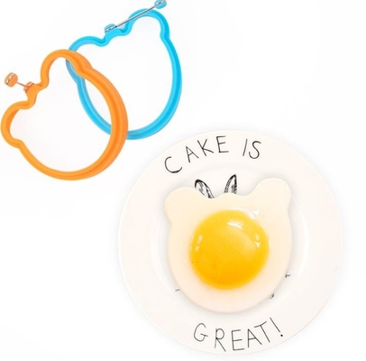 BPA libèrent la forme de chat d'outils de cuisine de silicone pour la cuisson d'oeuf au plat