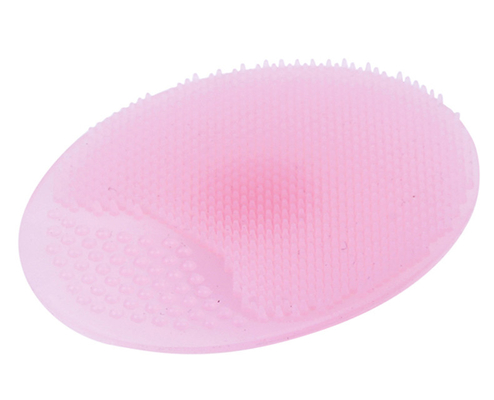 Brosse de nettoyage faciale de silicone ovale mou superbe de FDA pour le corps et le visage