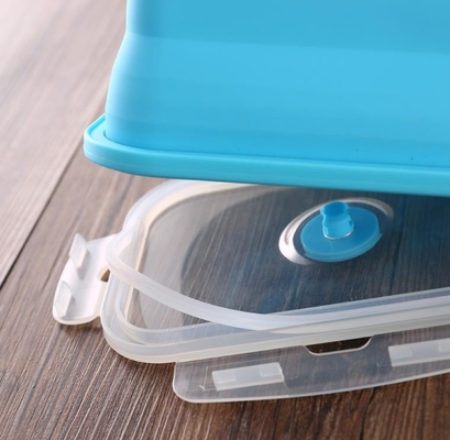 Ensemble de gamelle pliante de silicone de FDA de récipient d'entreposage de nourriture du silicone 4 pour des enfants