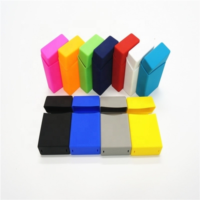 Caisse faite sur commande de silicone de fantaisie de boîte de cigarette de silicone de couverture de paquet de cigarette d'impression